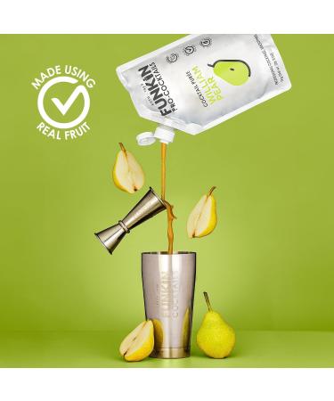 Funkin Pro Pear Fruit Puree 1kg - Premium Quality for Cocktails and Desserts - Buy Online on GoSupps.com