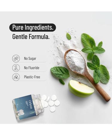 Mint Toothpaste Tablets Fluoride Free Travel Size Toothpaste for Whitening Fresh Breath & Clean Teeth Natural Mint Dental Tablets Portable Oral Care 60 Count Jar for Daily Use - Buy Online on GoSupps.com