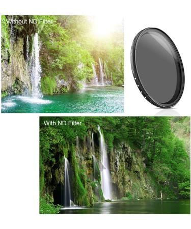 K&F Concept 55mm Variable ND Filter ND2-ND400 Ultra-Slim Nano Coating + Cleaning Cloth - Buy Online on GoSupps.com