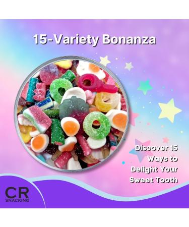 Pick & Mix Sweets 1kg - 20 Varieties Fizzy sour and Jelly Sweets premium quality Large Retro Candy Assortment Bag - Pick n Mix Sweets for Children Adults Christmas - Buy Online on GoSupps.com