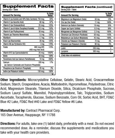 Earth's Splendor Adults 50+ Daily Vitamin - 120 Day Supply for Overall Wellness Support | Essential Daily Nutrients for Optimal Health - Buy Online on GoSupps.com
