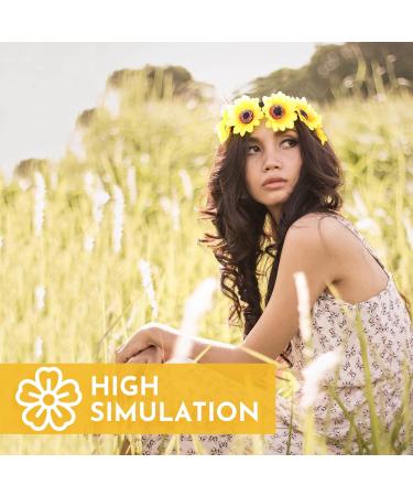 Lurrose Sunflower Headband Elastic Hair Band Women Headwrap Creative Stylish Hair Accessories Elegant Girls Headwear - Buy Online on GoSupps.com