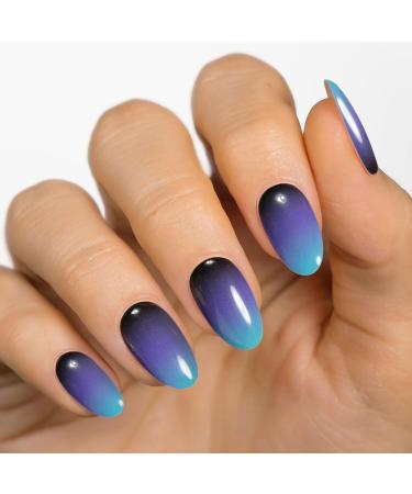 MOYOU LONDON Semi-Cured UV Gel Strips - 20 Piece Gel Nail Foils for Salon Quality Manicure - Lost at Sea - International Shipping Available - Buy Online on GoSupps.com