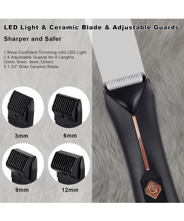 KSIAOS Groin Hair Trimmer for Men - Waterproof Electric Body Groomer with Ceramic Blades Recharge Dock | Ideal for Wet/Dry Use - Buy Online on GoSupps.com