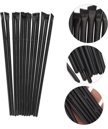 Healeved 24 Pcs Eyeliner Brush Eye Shadow Brush Eye Pencil Eyeliner Makeup Eyeshadow Brushes Black - Buy Online on GoSupps.com