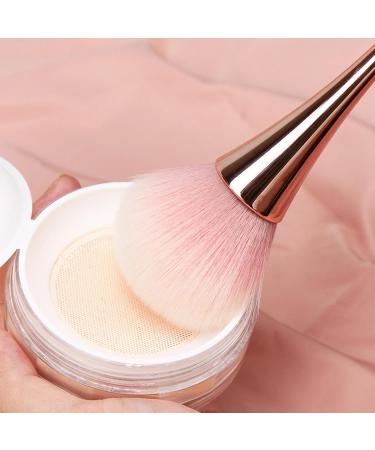 Setting Powder Brush - Blush Makeup Brush for Loose Powder - Powder Foundation Brush Cosmetic Brushes for Complete Coverage and Prefect Finish Standing four-leaf clover makeup brush gold + PVC - Buy Online on GoSupps.com