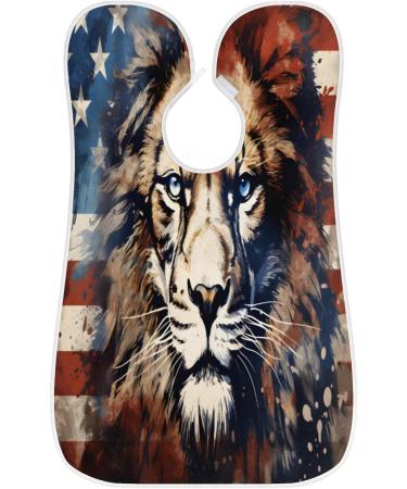 Shop American Flag Lion Beard Bib Apron Best Beard Hair Catcher for Men | Perfect Father's Day & Anniversary Gift - Buy Online on GoSupps.com