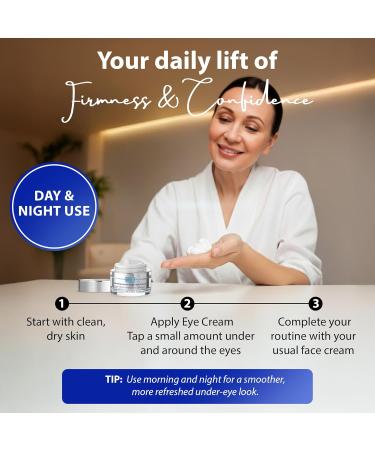 Dr. Denese SkinScience Firming Facial Collagen Eye Cream 1oz Hydrating Under Eye Treatment with Hyaluronic Acid Peptides & Ceramides for Puffiness Dark Circles Fine Lines Cruelty-Free Skin Care 1 Fl Oz (Pack of 1) - Buy Online on GoSupps.com