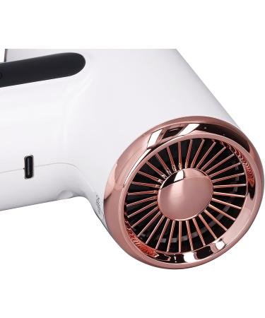 Cordless Hair Dryer 200W Blow Dryer USB Rechargeable Small Hair Blow Dryer Fast Drying Blow Dryer with Nozzle for Camping Beaches Home Travel 15000mAh (US) - Buy Online on GoSupps.com