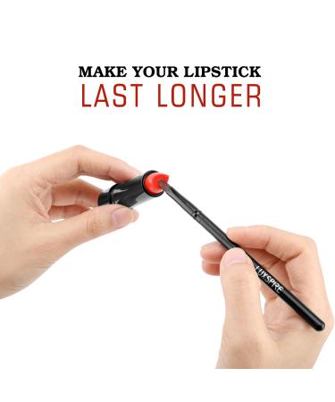 Luxspire Lip Brush Set 2 Professional Makeup Brushes for Eyeshadow Liner & Lip Gloss Art Fiber Black Perfect for Contour & Beauty - Buy Online on GoSupps.com