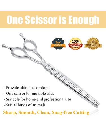 JASON 7 Multipurpose Dog Grooming Scissors - Cutting, Thinning, Blending & Texturizing Shears | JP 440C Japanese Steel - Buy Online on GoSupps.com