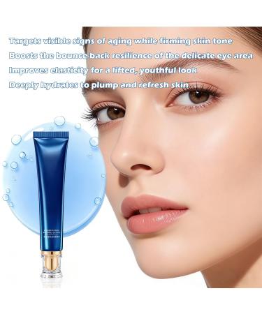 Blue Copper Peptide Eye Cream - GHK-Cu Eye Cream for Dark Circles Puffiness & Fine Lines Firming & Hydrating Under Eye Cream with Peptides 1oz - Buy Online on GoSupps.com