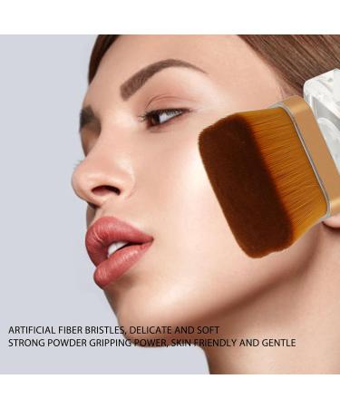 Double Head Makeup Brush 360 Degree Rotation Liquid Brush Soft Hair Durable Portable Size for Blush - Buy Online on GoSupps.com