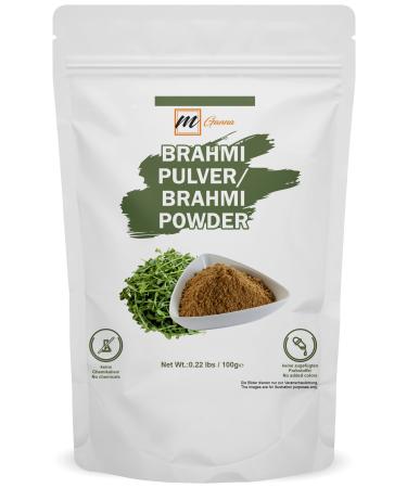 mGanna 100% Pure and Natural Brahmi Powder | Bacopa Monnieri Powder for Hair and Health 0.22 lbs / 100 g