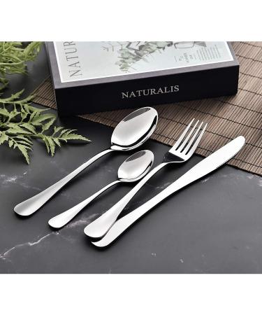24 Piece Cutlery Set Stainless Steel Flatware Set with Knife Spoon Fork Service for 6 Dishwasher Safe Fork and Spoon HUAN TAI - Buy Online on GoSupps.com