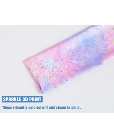 Sparkly Unicorn Rainbow Gymnastics Leotard for Girls | Long Sleeve Tumbling Outfit Age 2-9 Years | Tie Dye B 2-3T - Buy Online on GoSupps.com