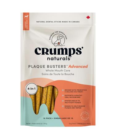 Crumps' Naturals Plaque Busters Advanced - Whole Mouth Care Dental Sticks 9.5oz