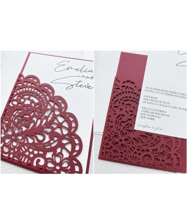 Paver RED/Wine/Burgundy Cardstock Paper - 8.5 x 11 inch Premium 80 lb. Cover - 25 Sheets from Cardstock Warehouse - Buy Online on GoSupps.com