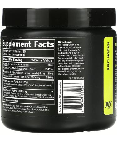 JNX Sports The Ripper! Razor Lime Thermogenic Fat Burner - 30 Servings - Buy Online on GoSupps.com