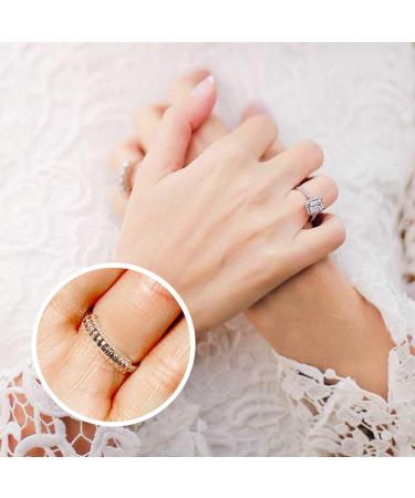Invisible Ring Size Adjuster - 12 Pack - Clear Spiral Silicone Resizer for Loose Rings - Fit Any Ring Guard - Transparent Jewelry Sizer - AdnesUSA - Buy Online on GoSupps.com