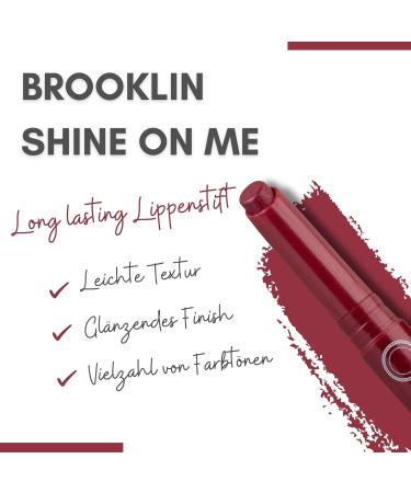 Impala Brooklyn Shine on Me Lipstick N 06 - Intense Ruby | Smooth Moisturizing Long-Lasting Shiny Lipstick | Perfect Deep Ruby Color for International Shipping - Buy Online on GoSupps.com
