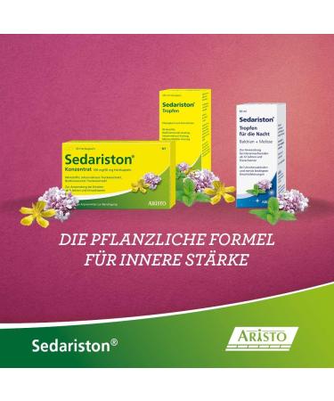 Sedariston Drops for Stress Anxiety & Sleep: Natural Remedies with St. John's Wort Valerian & Lemon Balm - 100ml (1 Pack) - Buy Online on GoSupps.com