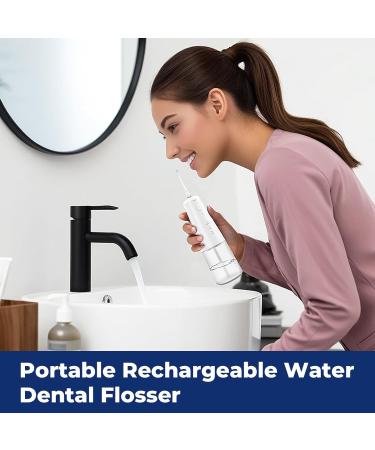 Buy Water Flosser for Teeth | Portable Oral Irrigator 310ML 3 Modes IPX7 Waterproof - Enhance Dental Care Anytime - Buy Online on GoSupps.com