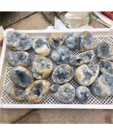 Natural Crystal Rough Home Natural Celestite Crystal Raw Cluster Sky Blue Rough (Size : 200-300g) - Buy Online on GoSupps.com