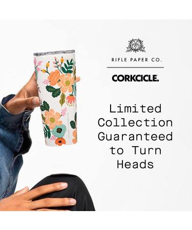 Corkcicle Rifle Paper Co. Tumbler 24oz - Triple Insulated Stainless Steel Travel Mug | BPA-Free, Keeps Drinks Cold 9 Hours, Hot 3 Hours | Gloss Cream Lively Floral - Buy Online on GoSupps.com