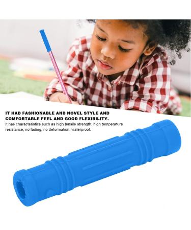 Silicone Pencil Topper for Toddlers - Safe Sensory Bite Toy for Baby Pacifiers (Blue) - Buy Online on GoSupps.com