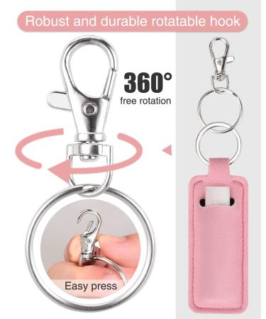 Meiiy Chapstick Holder - 5pcs Lip Balm Sleeve Pouch with Clip, Lipstick Lip Gloss Holder - Stocking Stuffers Gift for Women - Buy Online on GoSupps.com