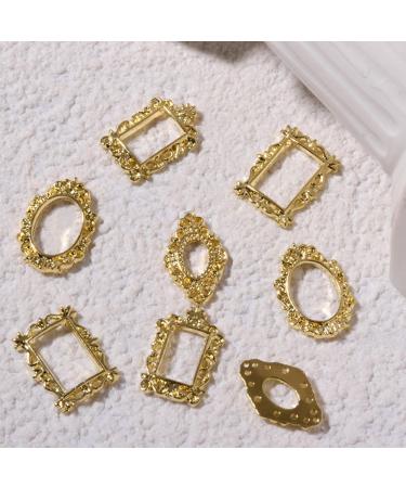 Nail Decor 5Pcs/Pack Nail Decor Vintage Hollow-Carved Design Alloy 3D Nail Manicure Craft Ornaments for Nail Design Nail Jewelry Women Fashion 1 - Buy Online on GoSupps.com