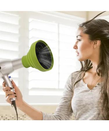 Pzuryhg Blow Dryer Vent Hood - Heat Resistant Foldable Silicone Hair Dryer Vent Hood Soft Multifunctional Universal Hair Dryer Accessories for Hair Styling green - Buy Online on GoSupps.com