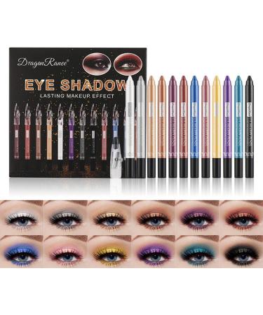 Eyeshadow Stick Sets | Smudge-Proof Colorful Eye Brightener Eyeshadow Stick Sets - Long Lasting Smudge-Proof Shimmer Eyeshadow Pencil Crayon Cosmetic  - Buy Online on GoSupps.com