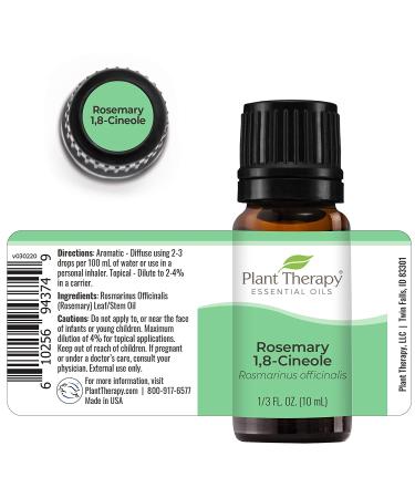 Plant Therapy Rosemary Essential Oil 100% Pure 10 mL - Natural Aromatherapy for Therapeutic Benefits - Buy Online on GoSupps.com