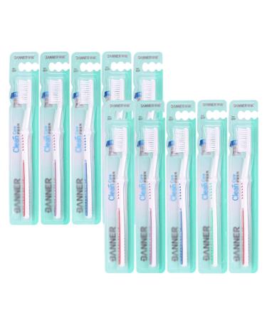 Clean Hard Bristle Toothbrush 10 pieces of travel toothbrush portable & independent packaging Manual toothbrush for women/man bathroom