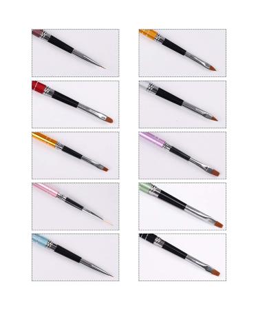 10-Piece Professional Nail Brush Set | Gel Acrylic & Nail Art Brushes - Individually Packed for Ultimate Precision - Buy Online on GoSupps.com
