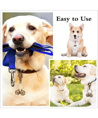 KREDHONG 2 Pairs Extra Loud Cat & Dog Bells Pet Tracker Bells Dog Bells Durable Brass Bells for Pets Collar Charm Pendant Bells for Dogs Cats Harness Training - Buy Online on GoSupps.com