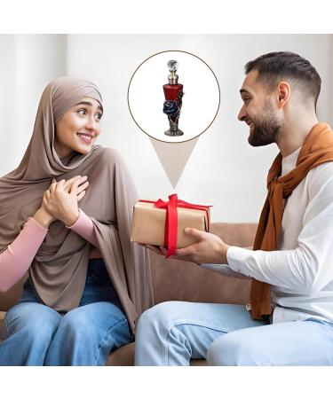 Xoeryoy Arabic Perfume Oil Luxury Rhinestones Dubai Perfume with Crystal Bottle Cap & Non-Slip Bottom Long Lasting Essential Oil Fragrance  - Buy Online on GoSupps.com