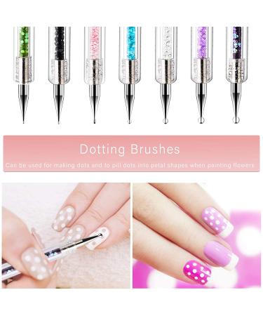 TOCOLES 9PCS Nail Art Brushes Set for Home and Salon Use - Nail Liner Brush, Dotting Pens Included - Buy Online on GoSupps.com