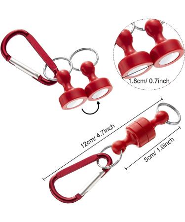 Boao 5-Piece Magnetic Net Release Holder Clip Keychain Hook for Fly Fishing - Metal Hooks - Buy Online on GoSupps.com