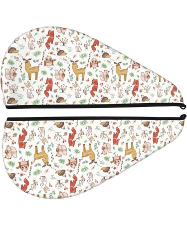 Shop Cute Little Animals Women's Coral Velvet Dry Hair Cap | Quick Dry Turban for Long Thick Hair | Anti-Frizz Water-Absorbent Shower Wrap - Buy Online on GoSupps.com