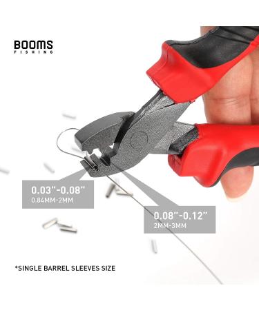 Booms Fishing CP2 Crimping Tool for Single-Barrel Sleeves with 300pcs Red Sleeves - Buy Online on GoSupps.com