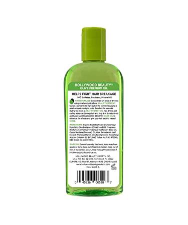 Hollywood Beauty Olive Oil Green 8oz - Nourishing Hair Treatment - Buy Online on GoSupps.com