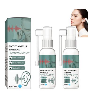 Tinnitus Relief Spray Ear Ringing Relieving Tinnitus Relief for Ringing Ears-Spray Tinnitus Ear Drops Tinnitus Spray Relieves Tinnitus for Ear Health Care 30ml 2pc