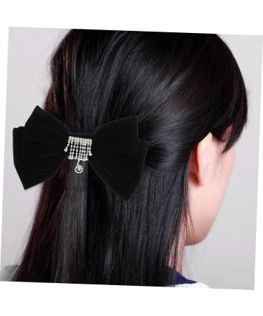Beaupretty Hair Pin hairpin rhinestone hair wedding hair hair barrettes Big Bow Hair Barrettes hair bowknot bow women hair bow Autumn And Winter claw Hair Clip - Buy Online on GoSupps.com
