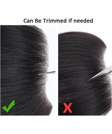 Men Toupee Men's Hairline Toupee 100% Real Human Hair Forehead Hairpiece V-Shape Male Toppee PU Thin Skin Natural Hairline Straight Hair Replacement System Men Hair Tropper (Color : 4cmx16cm Size 100% 4cmx16cm - Buy Online on GoSupps.com