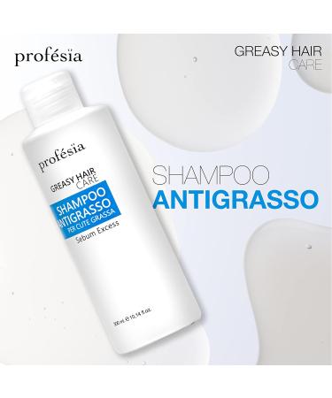  Profesia Shampoo for oily hair 300 ml mild shampoo professional rebalancing shampoo oily hair anti-sebum and anti-grease treatment seboregulating shampoo - Buy Online on GoSupps.com