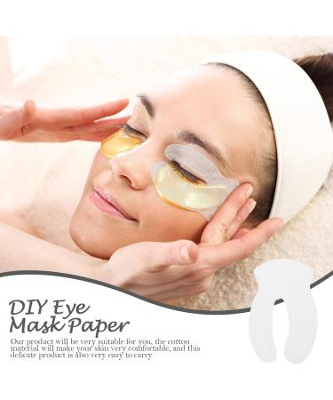 Healeved 1000pcs U-Shaped Eye Mask Paper - DIY Eye Pads for Facial Care & Moisturizing | Cotton Eye Covers for Healthy Skin - Buy Online on GoSupps.com