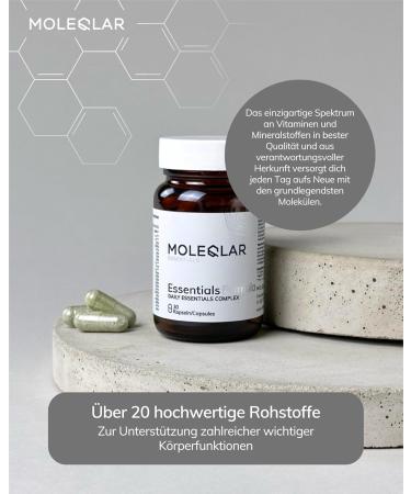  MoleQlar Essentials ONE 30 Softgels - Full Spectrum Vitamin and Mineral Complex in a Single Capsule Daily Basic Coverage of Micronutrient Needs - Buy Online on GoSupps.com